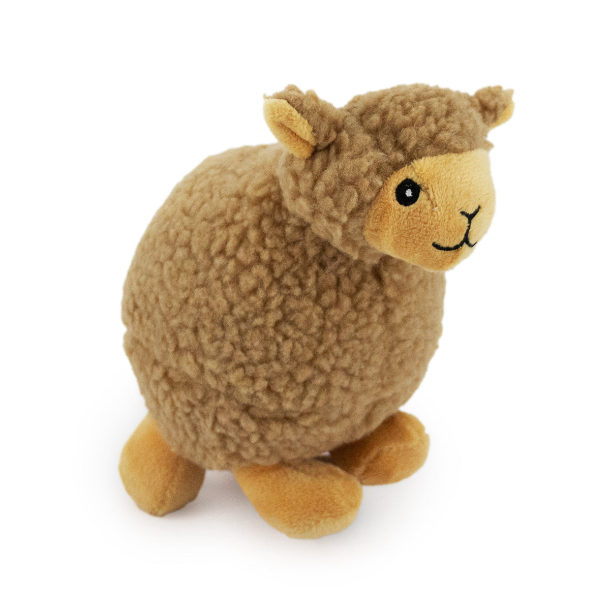 Giftable World Pet 7" Baa Baa Sheep W/ Squeaker Ball - Tan - plush dog toy with squeaker ball