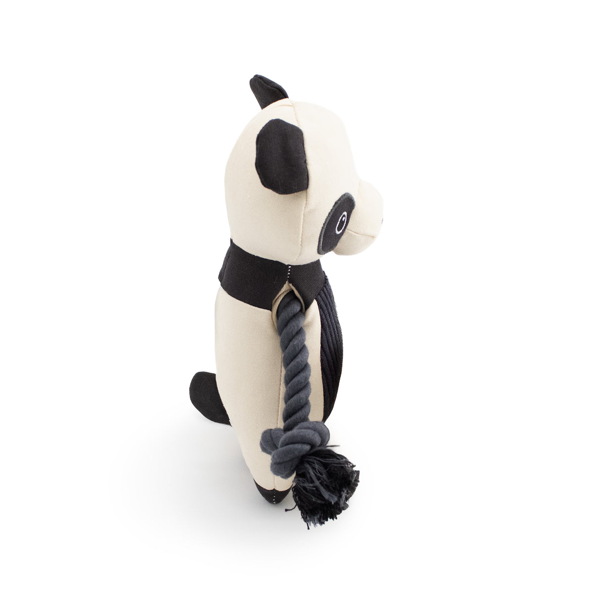 9" Canvy Panda plush dog toy with soft fabric, designed for gentle play and cuddling