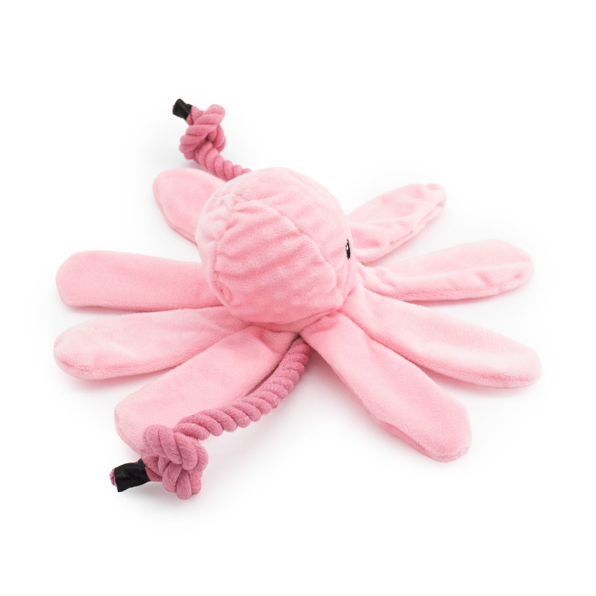 7" Itty Bitty Octopus - 2 Pack RnR plush dog toy with soft fabric, designed for gentle play and cuddling