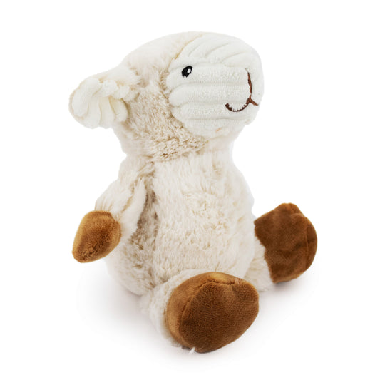 Giftable World Pet 15" Lamb w/ Squeaker & Corduroy - corduroy dog toy with squeaker