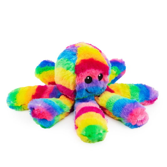 Giftable World Pet 13" Harlequin the Octopus - plush dog toy with squeaker
