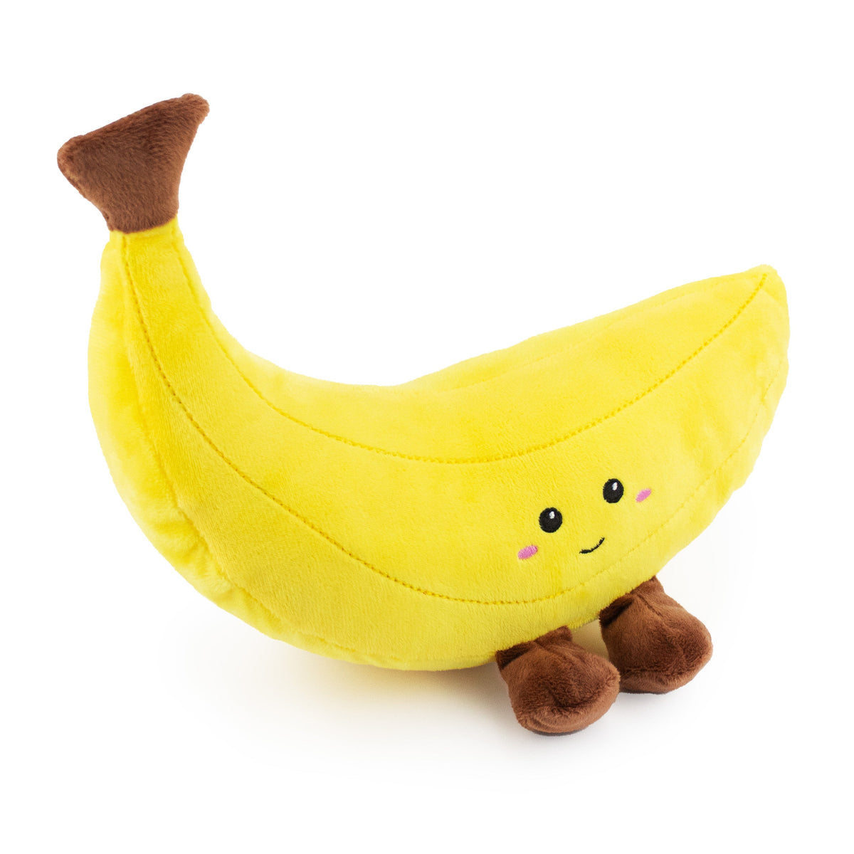 Giftable World Pet 12" Banana w/ Squeaker & Crinkle - plush dog toy with squeaker and crinkle