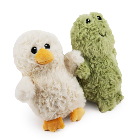 4.5"  Lily & Puddles w/ Squeaker Ball- 2 pack

(3" Squeaker Ball) plush dog toy with soft fabric, designed for gentle play and cuddling