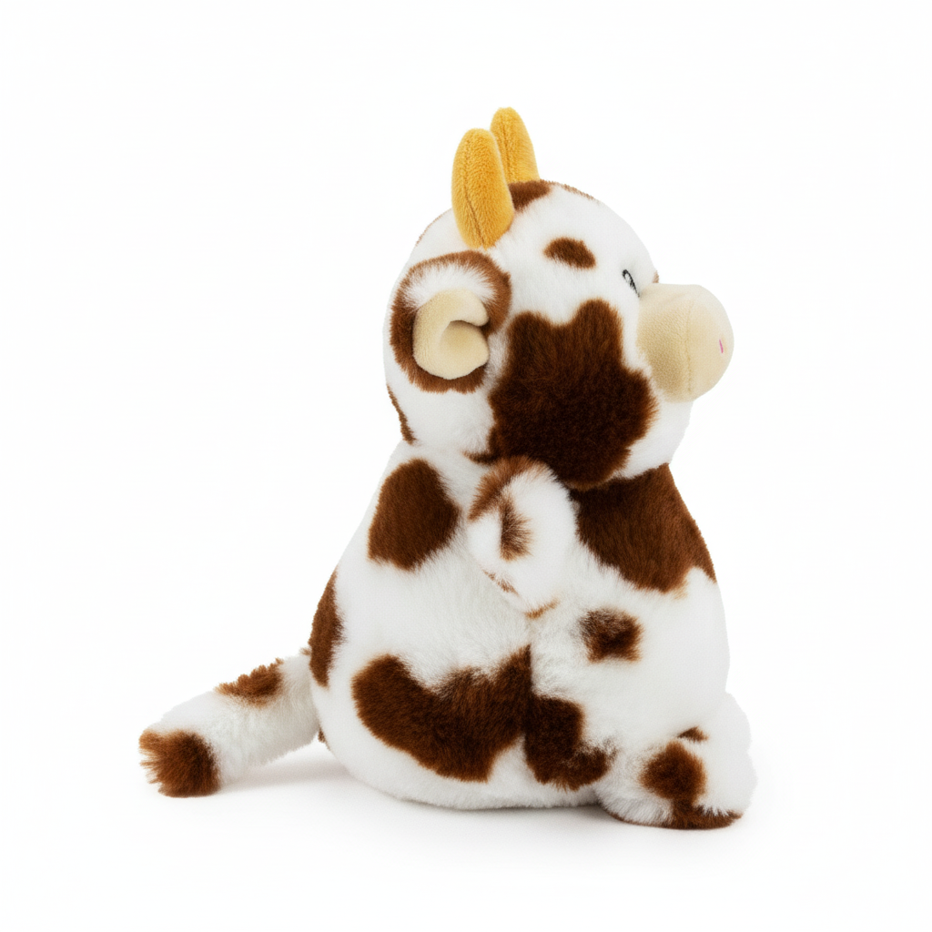 7" Moozie w/ Squeaker Ball-

(5" Squeaker Ball) plush dog toy with soft fabric, designed for gentle play and cuddling