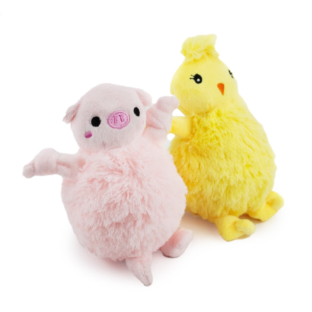 Giftable World Pet 3" Springtime Funtime w/ Squeaker Ball - 2 Pack - plush dog toy with squeaker ball