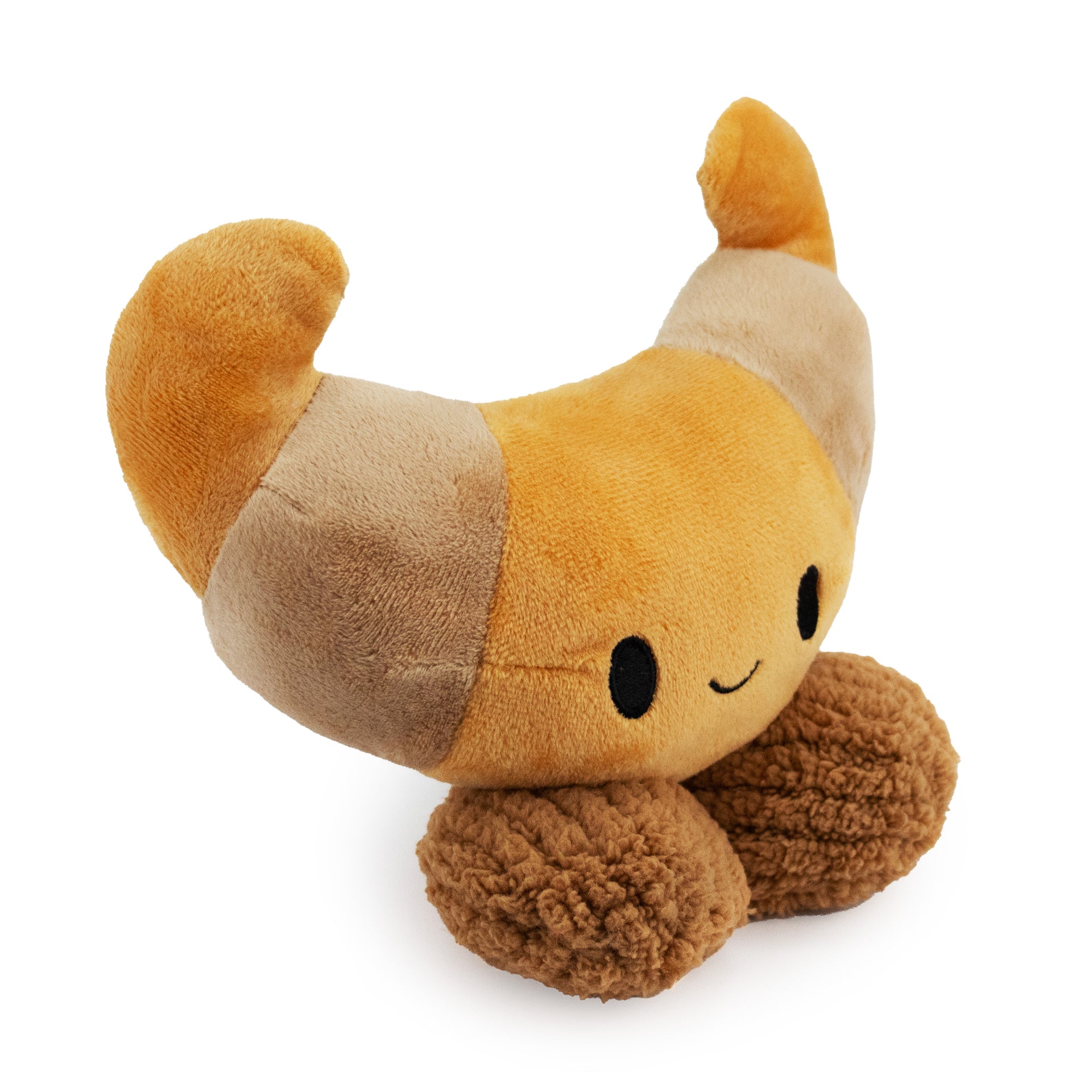 6" Squinkle Butter Bite plush dog toy with soft fabric, designed for gentle play and cuddling