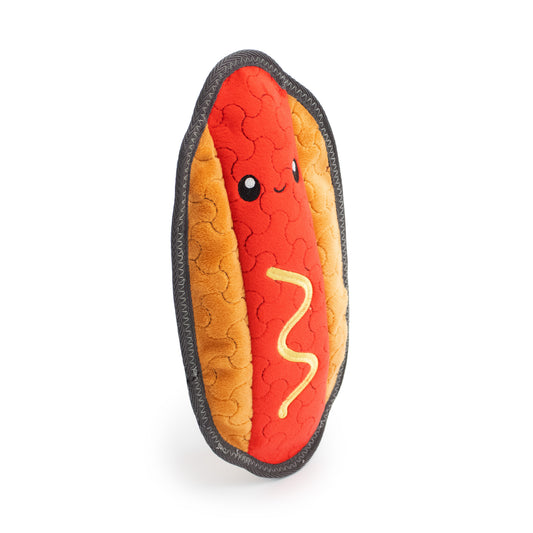 Giftable World Pet 8" Wiggly Wiener - plush dog toy with squeaker