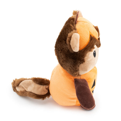 9" Pumpkin Chipmunk W/ Squeaker
