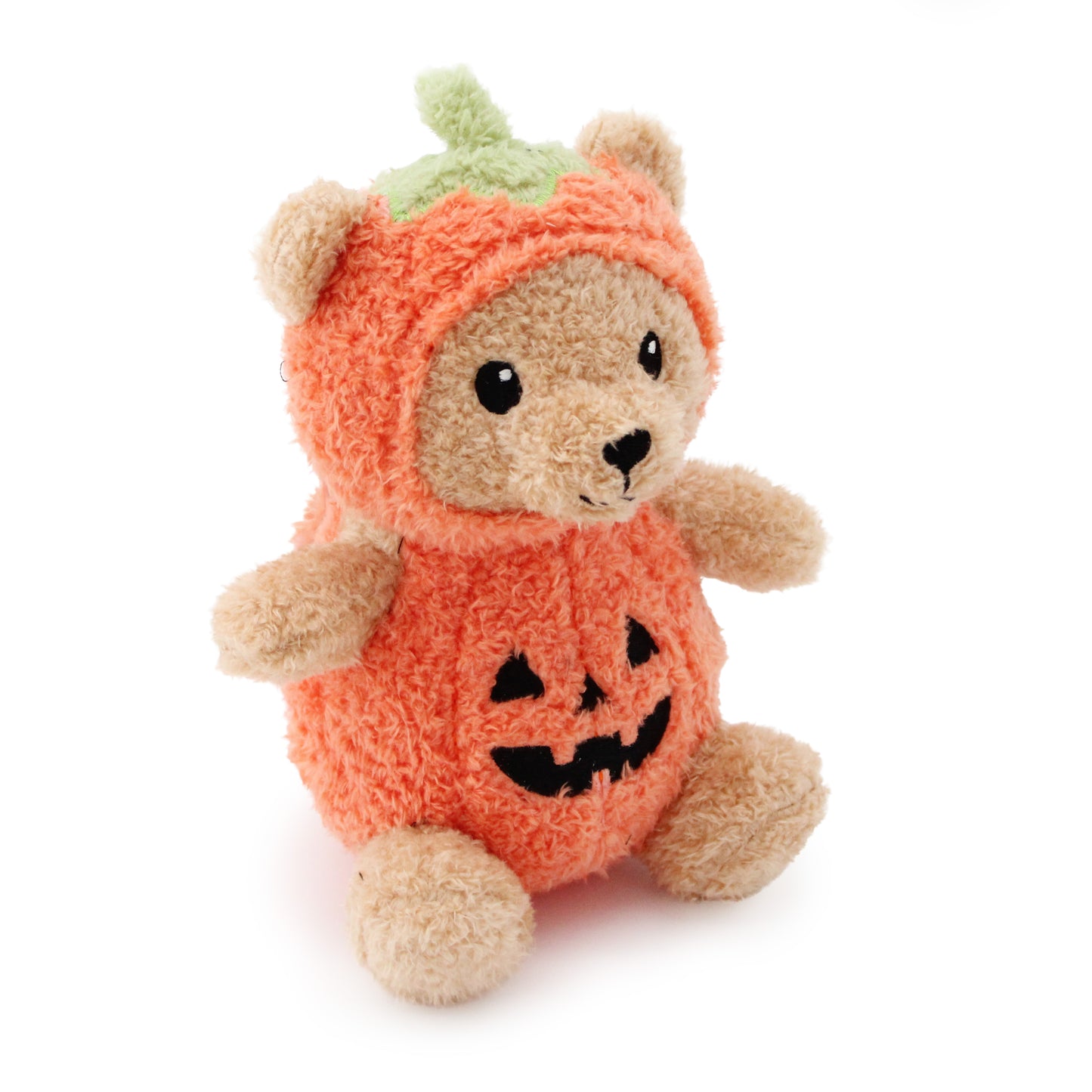 8" Pumpkin Bear w/ Squeaker Ball & Crinkle