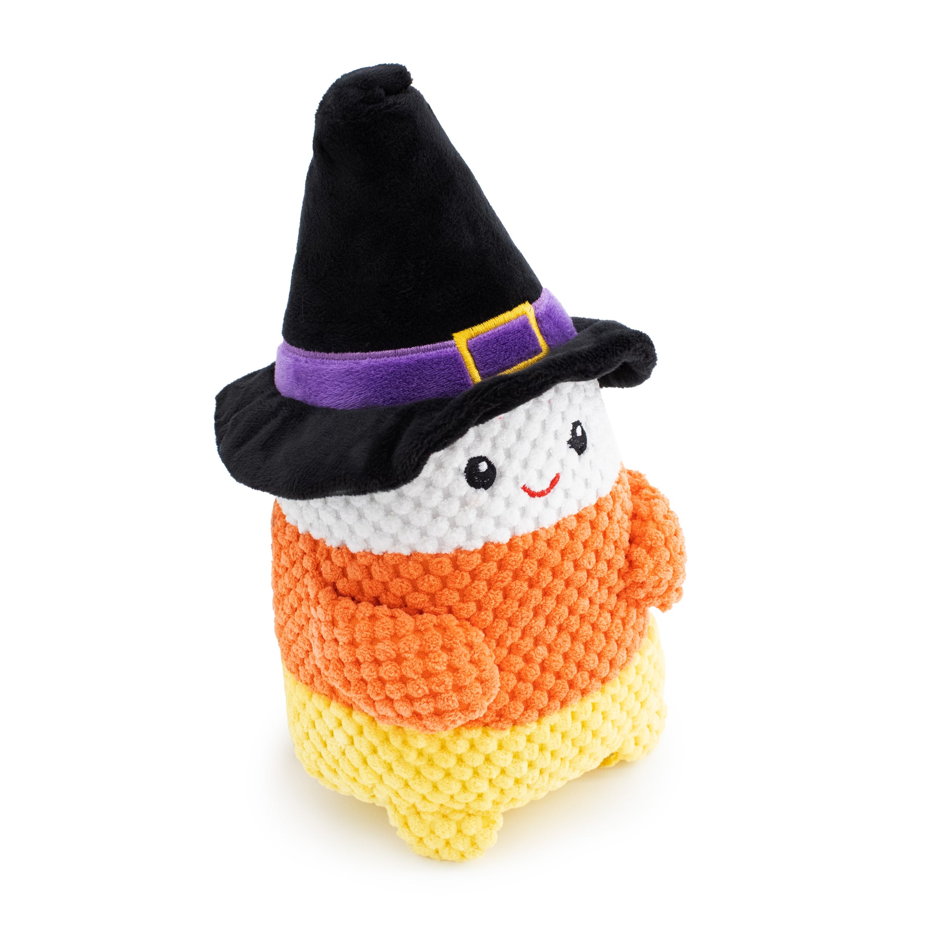 8" Tubby Candy Corn Witch w/ Squeaker & Crinkle