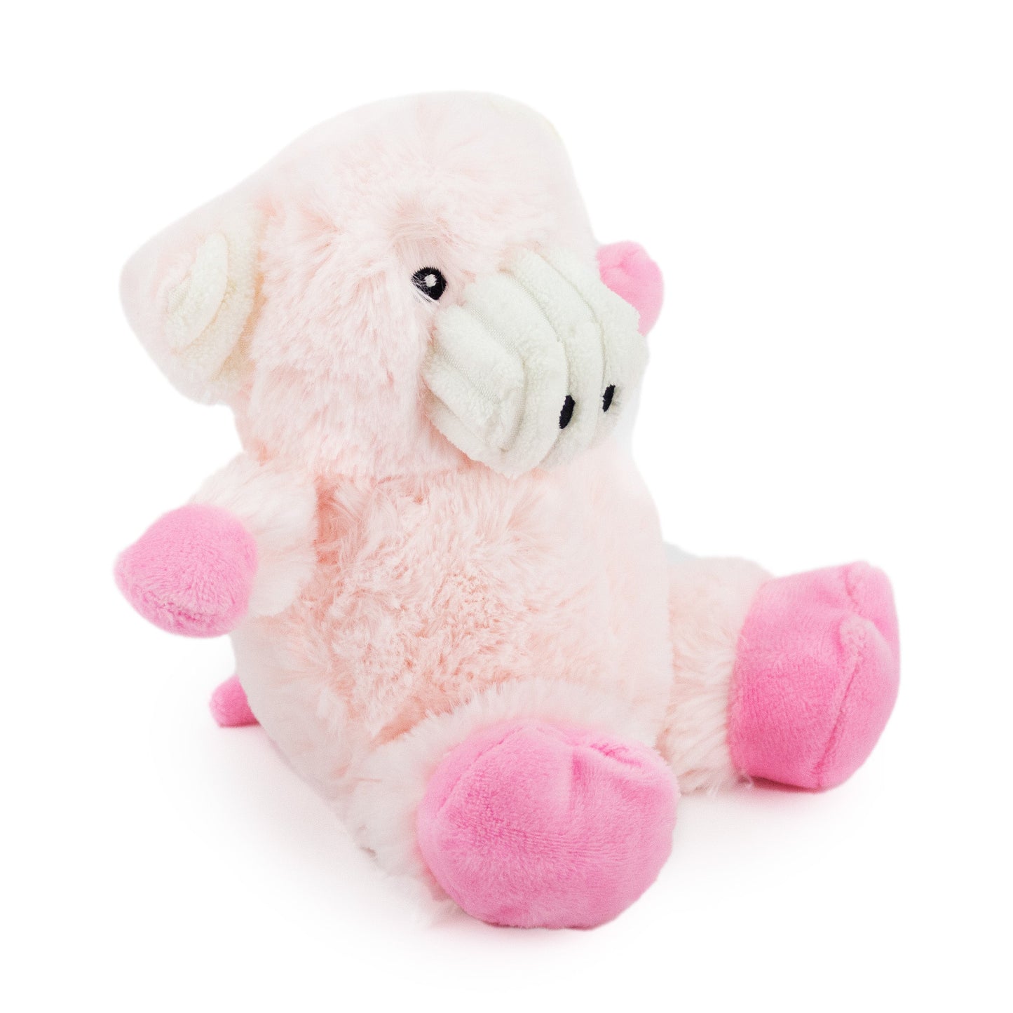 9" Cuddle Pig w/ Squeaker & Corduroy plush dog toy with soft fabric, designed for gentle play and cuddling