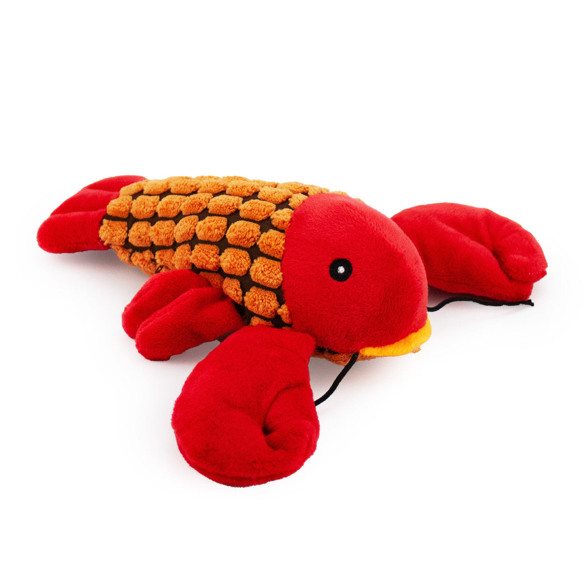 Giftable World Pet 9" Larry the Lobster w/ Squeaker & Crinkle - corduroy dog toy with squeaker and crinkle