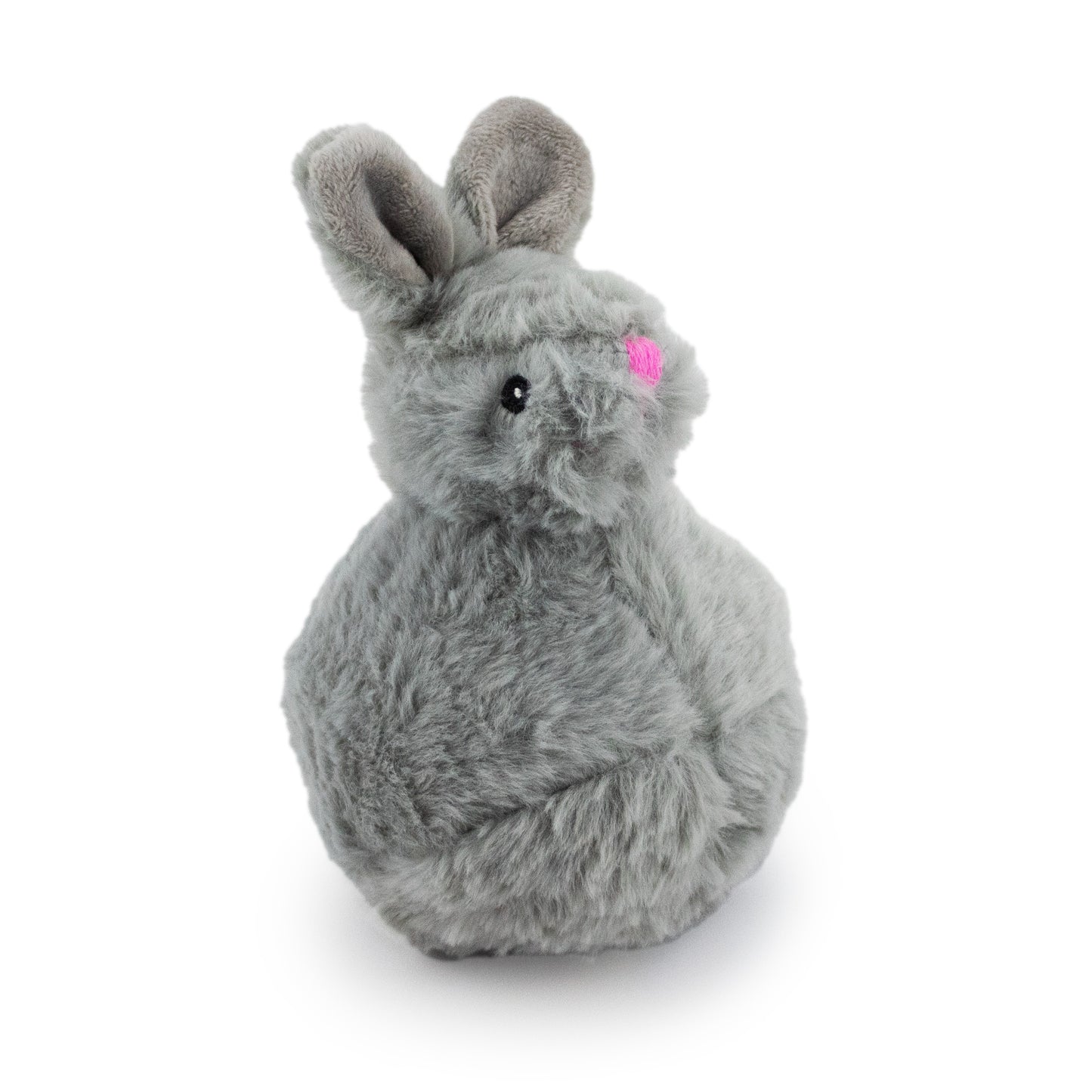 7" Tripper Bunny W/Squeaker Ball plush dog toy with soft fabric, designed for gentle play and cuddling