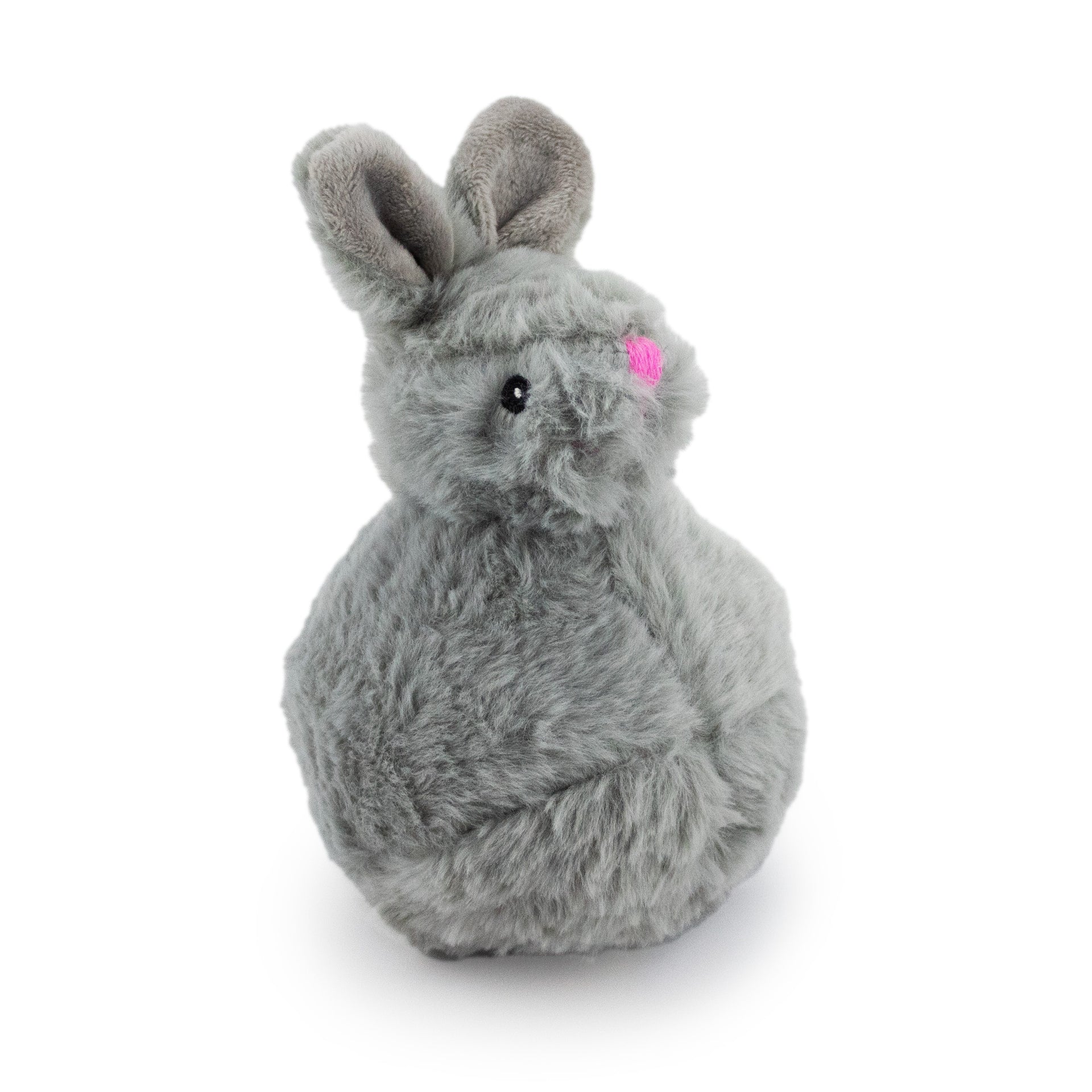 7" Tripper Bunny W/Squeaker Ball plush dog toy with soft fabric, designed for gentle play and cuddling