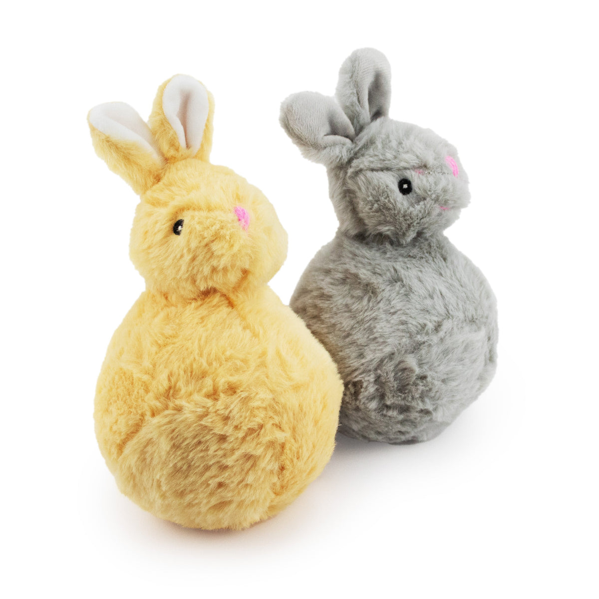 Giftable World Pet 7" Tripper Bunny W/Squeaker Ball - plush dog toy with squeaker ball