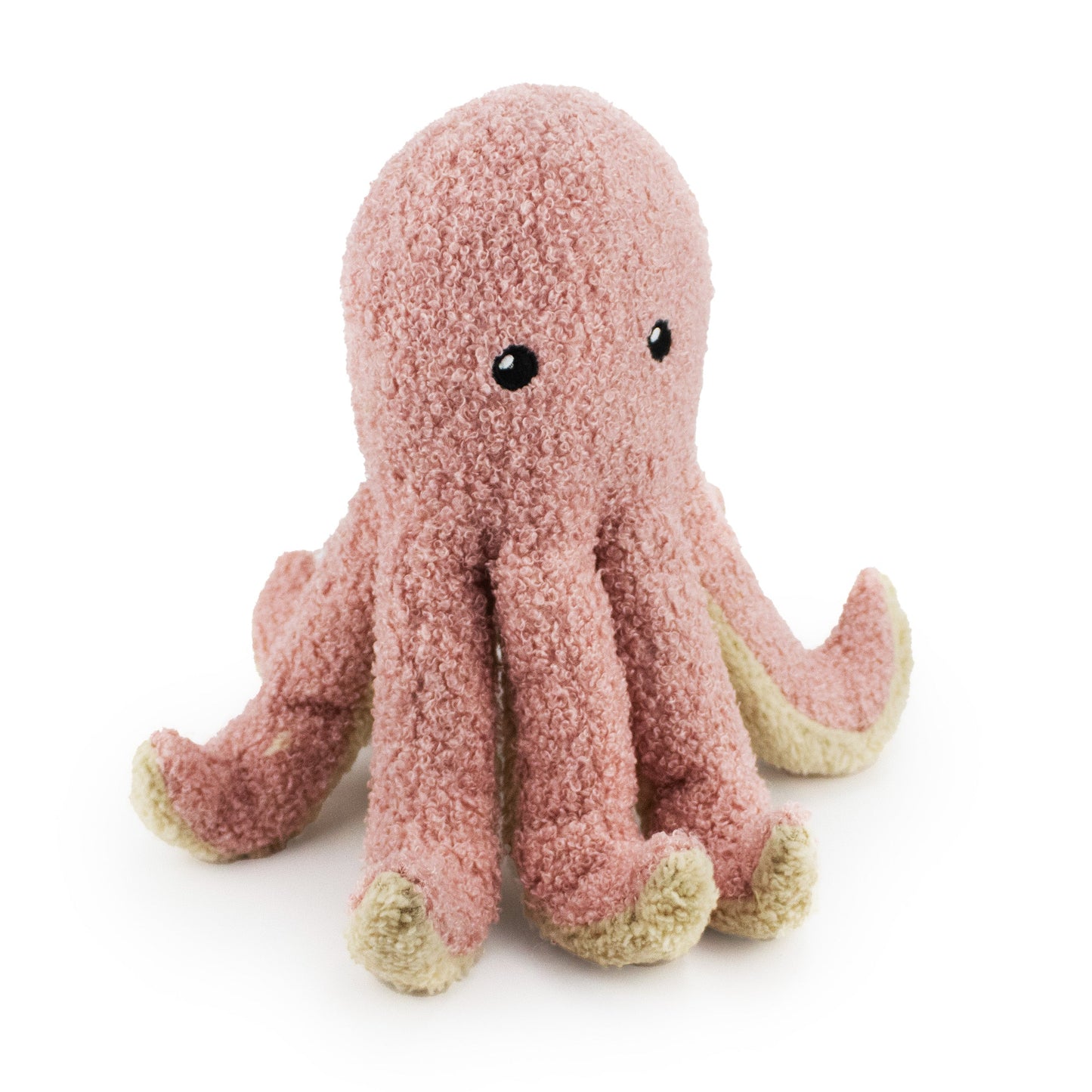 9" Octavia Octopus w/ Squeaker & Crinkle -  Pink plush dog toy with soft fabric, designed for gentle play and cuddling