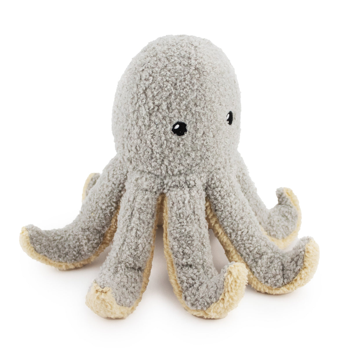 Giftable World Pet 9" Octavia Octopus w/ Squeaker & Crinkle - Gray - plush dog toy with squeaker and crinkle