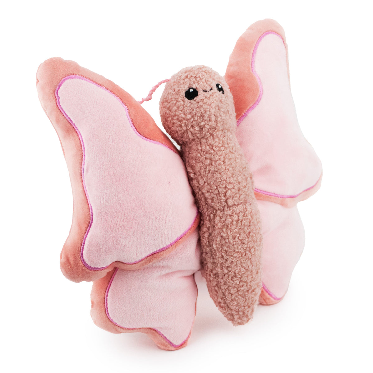 Giftable World Pet 10" Sunnywing w/ Squeaker & Crinkle- Rose - plush dog toy with squeaker and crinkle