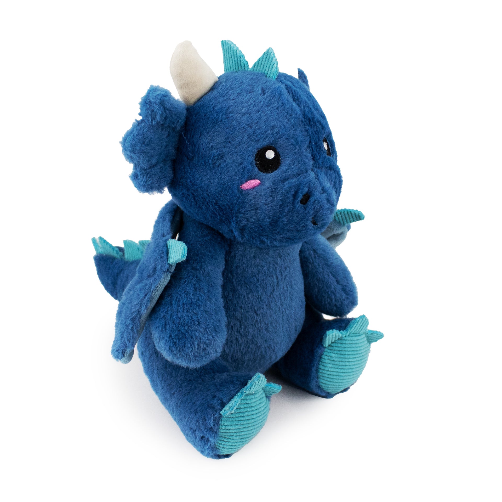 9" Azuvius w/ squeaker ball  and crinkle plush dog toy with soft fabric, designed for gentle play and cuddling