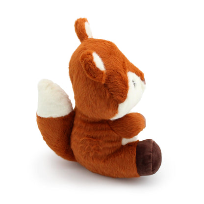 6" Finn Fox w/ Squeaker Ball plush dog toy with soft fabric, designed for gentle play and cuddling