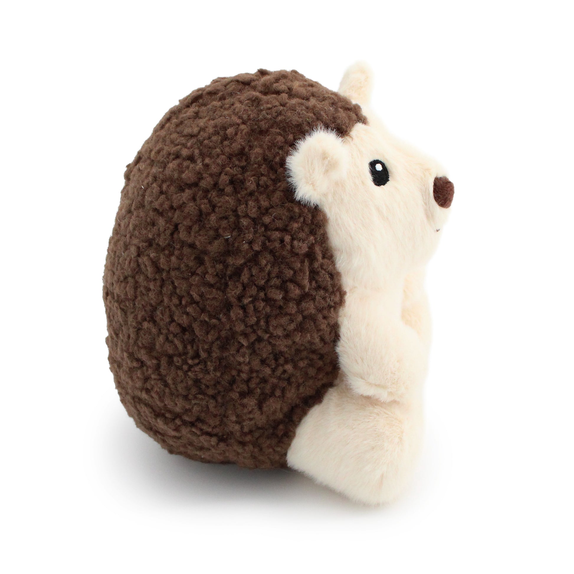 8" Quilbert w/ Squeaker Ball plush dog toy with soft fabric, designed for gentle play and cuddling