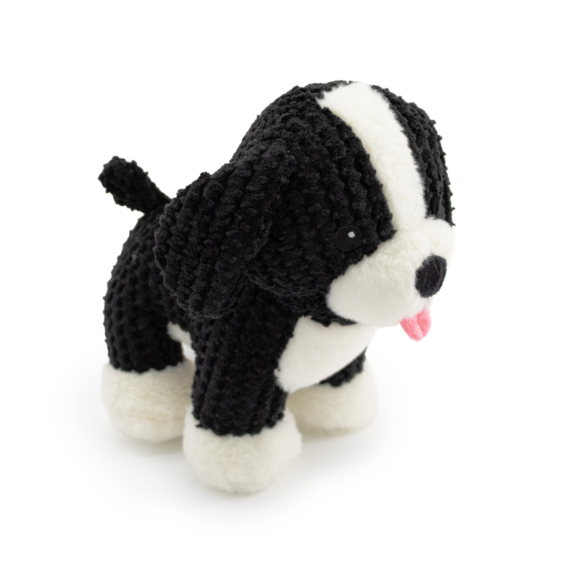 9" Mochi-Tzu w/ Squeaker & Crinkle plush dog toy with soft fabric, designed for gentle play and cuddling