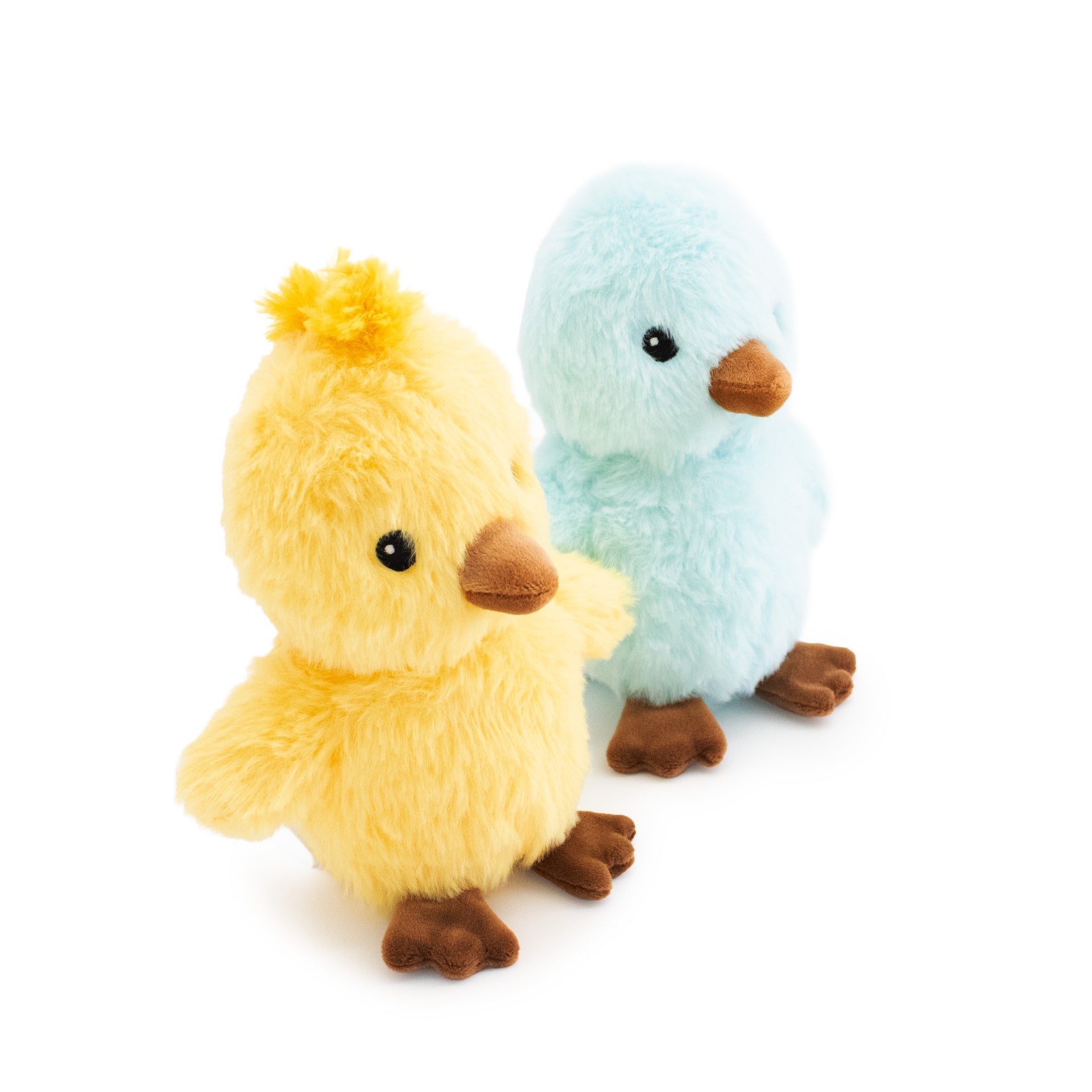 6" Sunny & Ziggy w/ Squeaker Ball - 2 Pack plush dog toy with soft fabric, designed for gentle play and cuddling