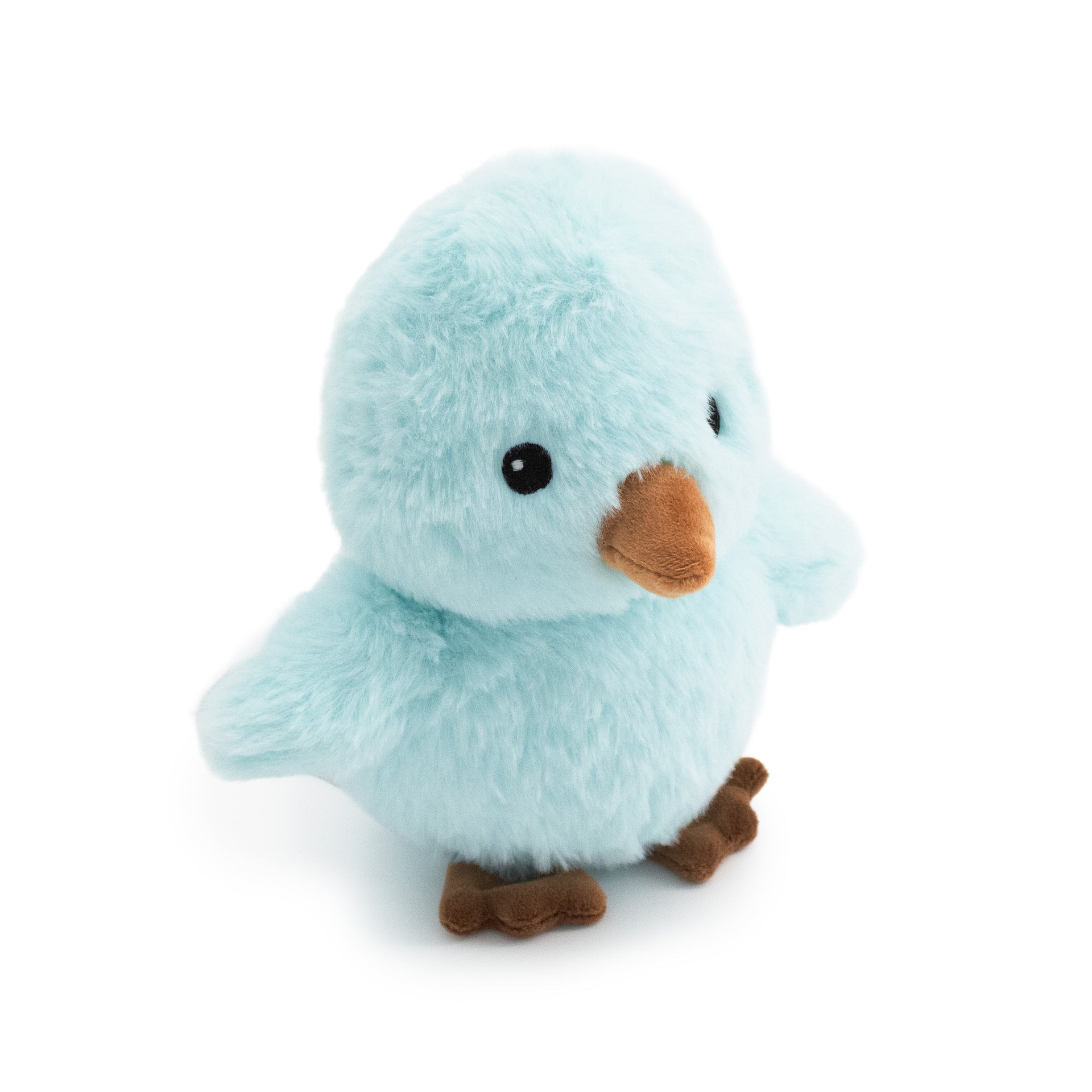 8" Beaky Ziggy w/ Squeaker Ball plush dog toy with soft fabric, designed for gentle play and cuddling