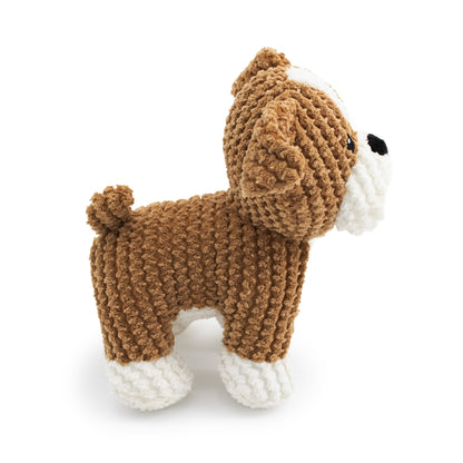 9" Bully Doggie w/ Squeaker & Crinkle plush dog toy with soft fabric, designed for gentle play and cuddling