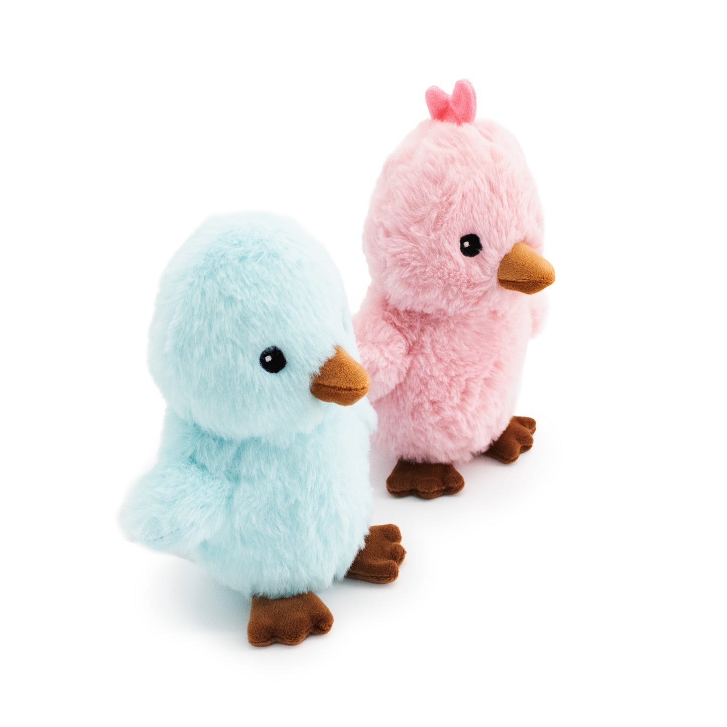 6" Lulu & Ziggy w/ Squeaker Ball - 2 Pack plush dog toy with soft fabric, designed for gentle play and cuddling