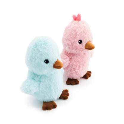 6" Lulu & Ziggy w/ Squeaker Ball - 2 Pack plush dog toy with soft fabric, designed for gentle play and cuddling