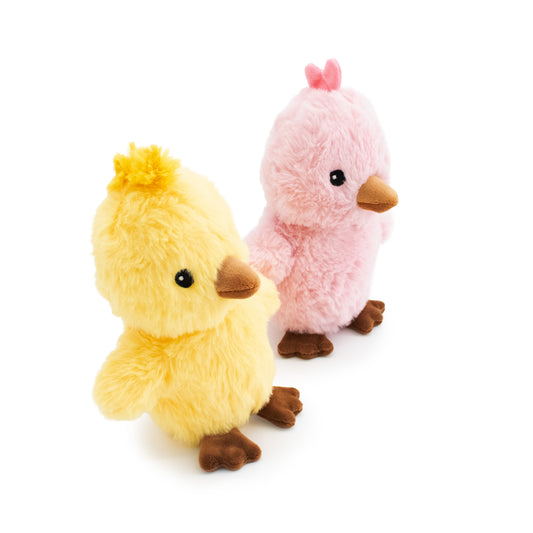 Giftable World Pet 6" Sunny & Lulu w/ Squeaker Ball - 2 Pack - plush dog toy with squeaker ball