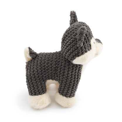 9" Oreo w/ Squeaker & Crinkle plush dog toy with soft fabric, designed for gentle play and cuddling