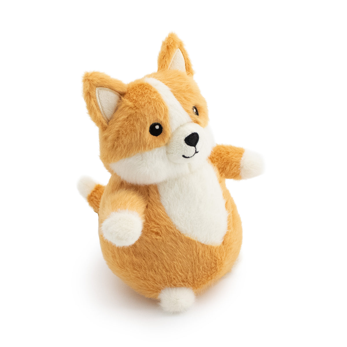 Giftable World Pet 8" Chunky Butt w/ Squeaker Ball - plush dog toy with squeaker ball