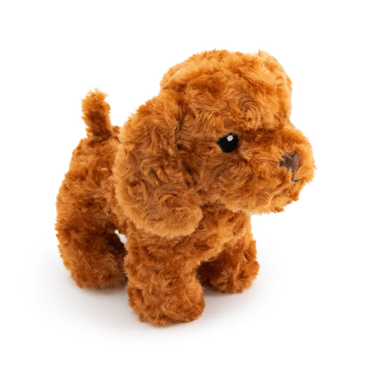 Giftable World Pet 9" Caramelo w/ Squeaker & Crinkle - plush dog toy with squeaker and crinkle