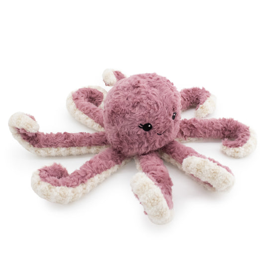 Giftable World Pet 12" Iris Octo w/ Squeaker Ball & Crinkle - plush dog toy with squeaker ball and crinkle