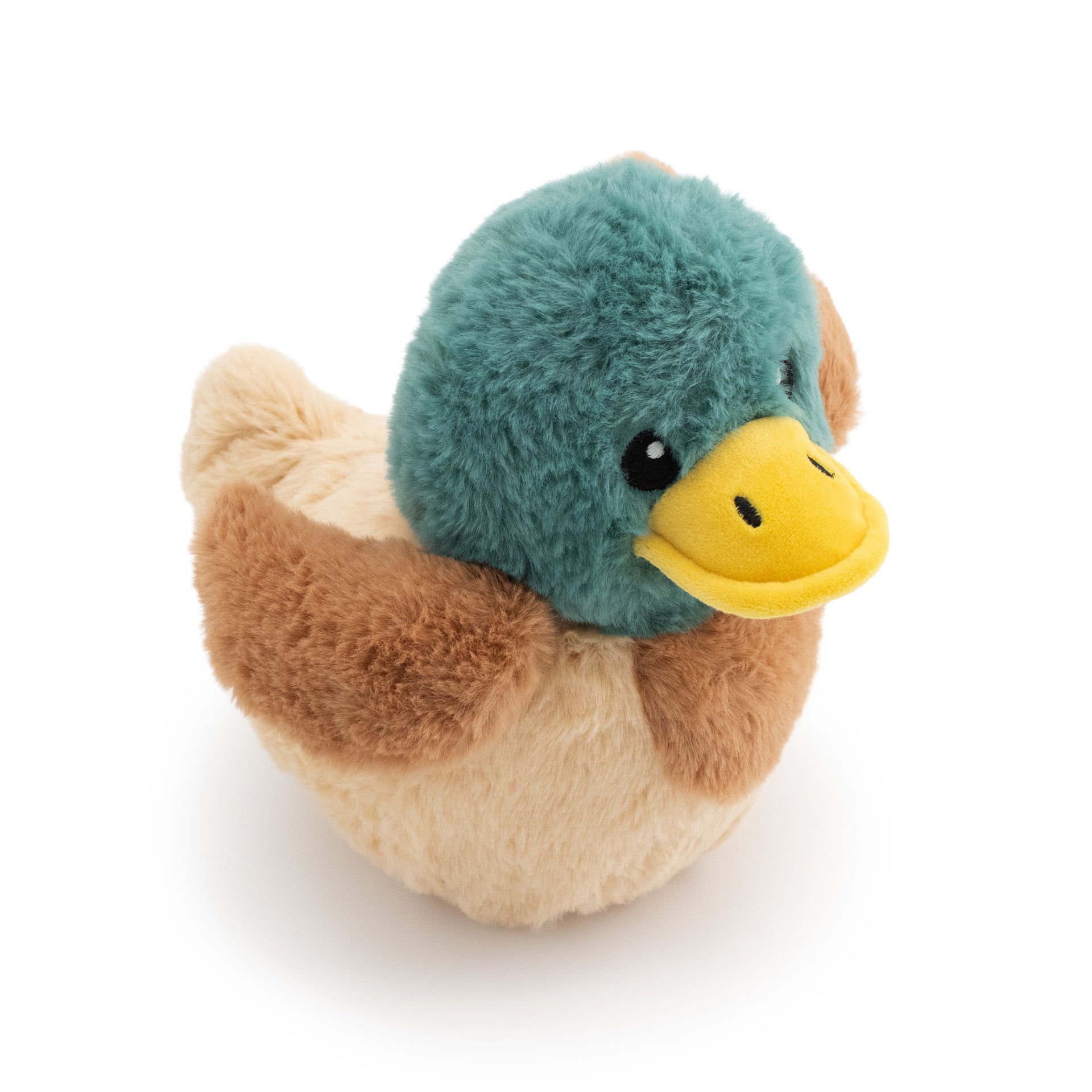 8" Decoy w/ 5" Squeaker Ball & Crinkle plush dog toy with soft fabric, designed for gentle play and cuddling