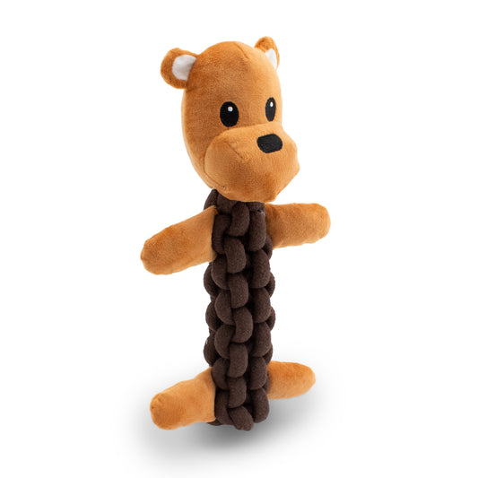 Giftable World Pet 15" Maple Bear - polyester dog toy with squeaker and crinkle
