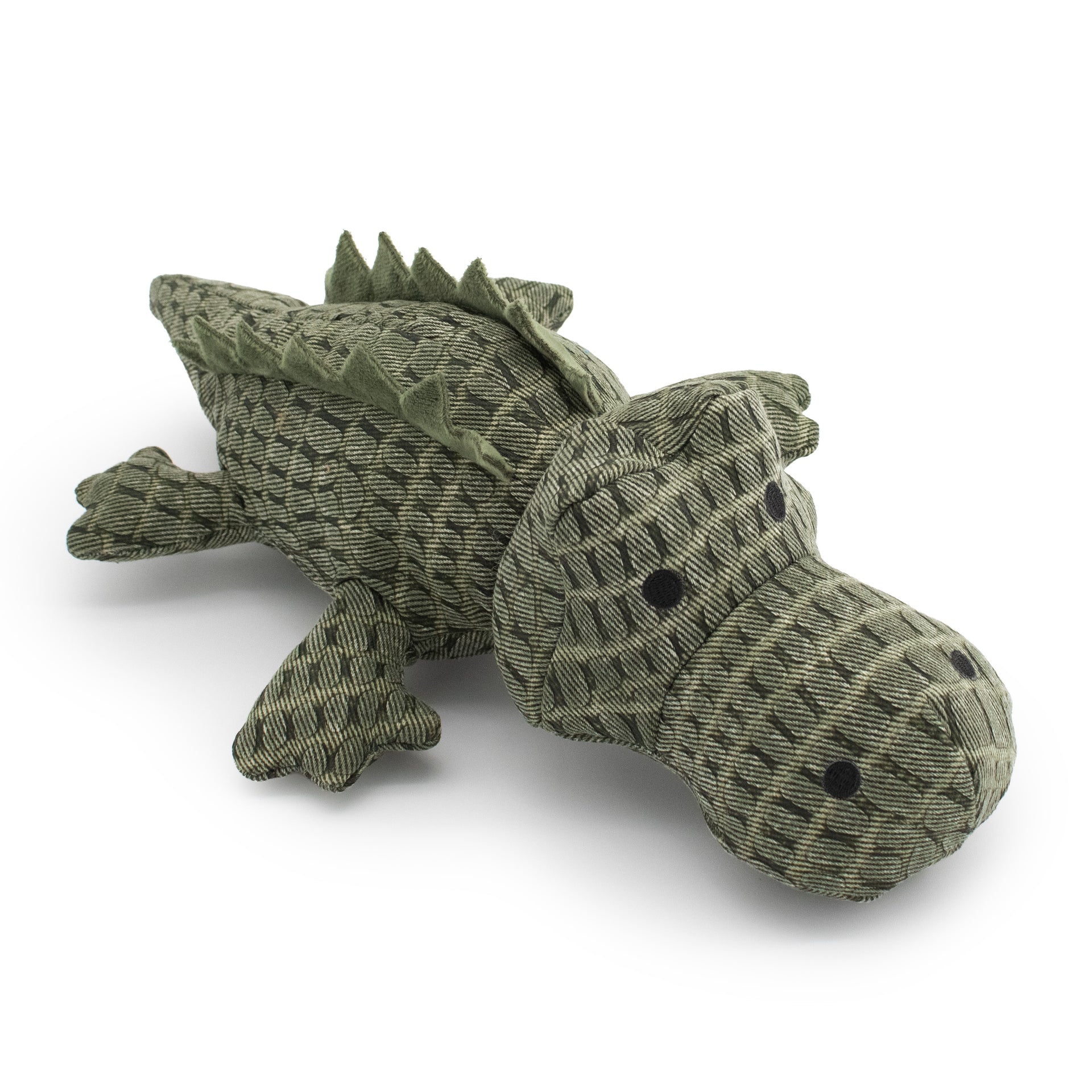15" Snapjaw plush dog toy with soft fabric, designed for gentle play and cuddling