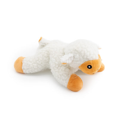 7" Wee Pig & Lamb - 2 Pack plush dog toy with soft fabric, designed for gentle play and cuddling