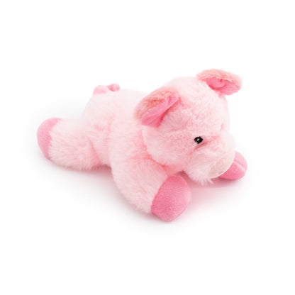 7" Wee Pig & Lamb - 2 Pack plush dog toy with soft fabric, designed for gentle play and cuddling
