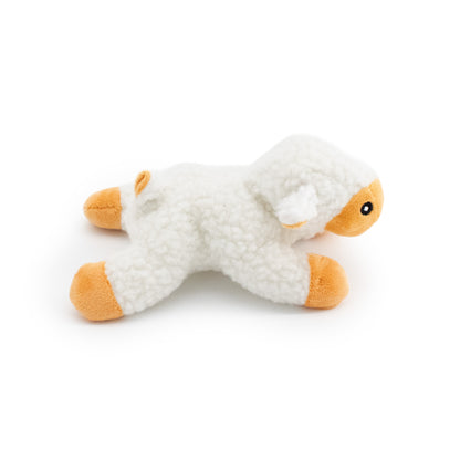 7" Wee Pig & Lamb - 2 Pack plush dog toy with soft fabric, designed for gentle play and cuddling