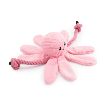 7" Itty Bitty Octopus - 2 Pack RnR plush dog toy with soft fabric, designed for gentle play and cuddling
