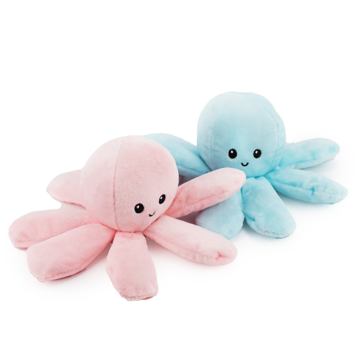 Giftable World Pet 7" Itty Bitty Octopus - 2 Pack - plush dog toy with squeaker and crinkle